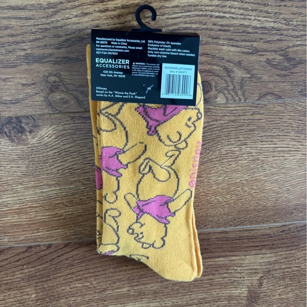 Disney Men's Crew Socks - Winnie the Pooh